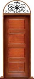 horizontal 4 panel: door in frame