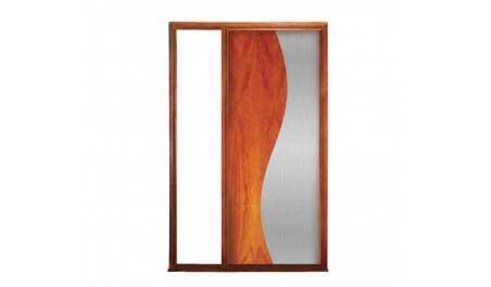 helix: single door + fixed glass on left