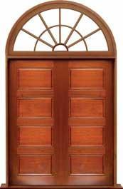 horizontal 4 panel: door in frame